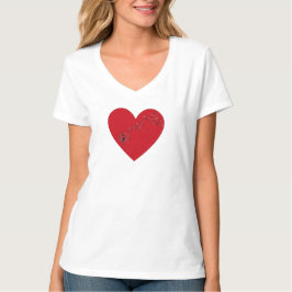Muzieknoten in het hart, T-Shirt