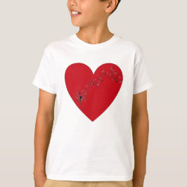 Muzieknoten in het hart, T-Shirt