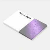 Muzieknoten in het Paarse maanlicht Post-it® Notes (Schuin)