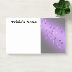 Muzieknoten in het Paarse maanlicht Post-it® Notes