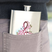 Muzieknoten in sopraan sleutel met Sakura bloemen Flacon (Voorbeeld)