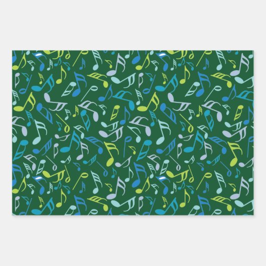 Muzieknoten Inpakpapier Vel (Voorkant)
