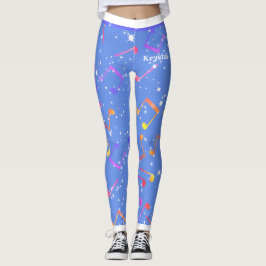 Muzieknoten (Jouw naam) op uw kleur Leggings