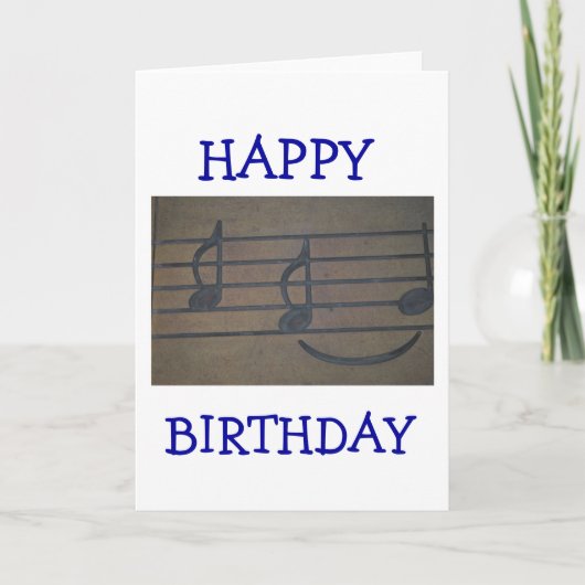 muzieknoten kaart (Voorkant)