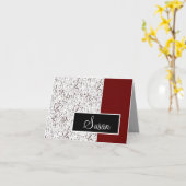 Muzieknoten Kaart met naam (Gele Bloem)