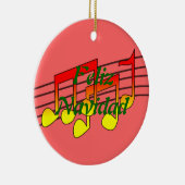 muzieknoten keramisch ornament (Rechts)