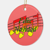 muzieknoten keramisch ornament (Links)