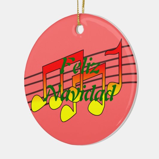 muzieknoten keramisch ornament (Links)