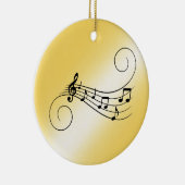 Muzieknoten Keramisch Ornament (Rechts)