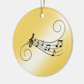 Muzieknoten Keramisch Ornament (Links)