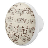 Muzieknoten Keramische Knop (Rechts)
