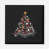 Muzieknoten kerstboom Musical Teacher Music X Magneet (Voorkant)