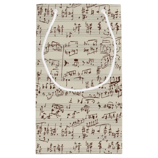 Muzieknoten Klein Cadeauzakje (Achterkant)