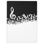 Muzieknoten  klembord (Achterkant)