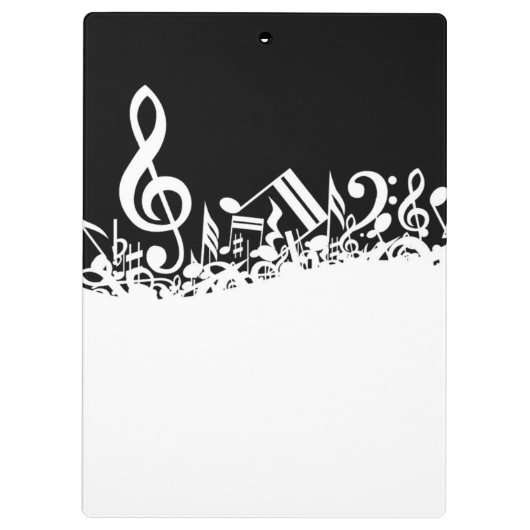 Muzieknoten  klembord (Achterkant)