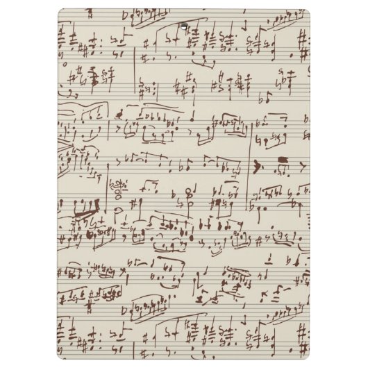 Muzieknoten Klembord (Achterkant)