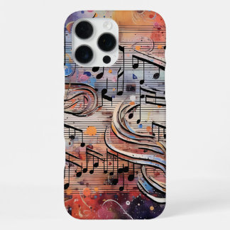 Muzieknoten Kleurig iPhone 16 Pro Max Hoesje