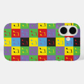 Muzieknoten Kleurrijke 8e Pop Kunstpatroon Case-Mate iPhone Case (Achterkant (horizontaal))