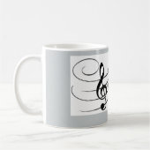 muzieknoten koffie - mok (Links)