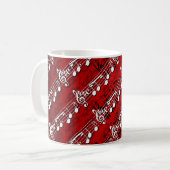 Muzieknoten Koffiemok (Voorkant links)