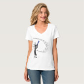 Muzieknoten Kokopelli Native American T-Shirt (Voorkant volledig)
