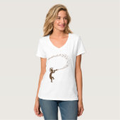 Muzieknoten Kokopelli Native American T-Shirt (Voorkant volledig)