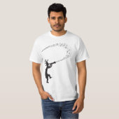 Muzieknoten Kokopelli Native American T-Shirt (Voorkant volledig)