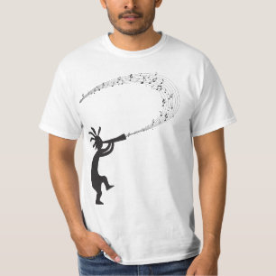 Muzieknoten Kokopelli Native American T-Shirt