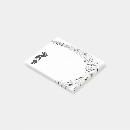 Muzieknoten Kokopelli Post-it® Notes (Schuin)