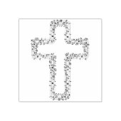 muzieknoten kruisstempel rubberstempel (Afrduk)