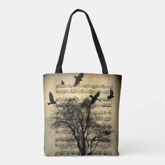 muzieknoten Kunst Tote Bag (Achterkant)