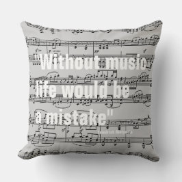 muzieknoten kussen
