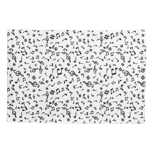 Muzieknoten Kussensloop (Achterkant)