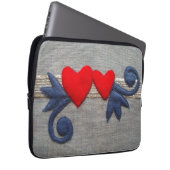 Muzieknoten Laptop Sleeve (Voorkant Rechts)