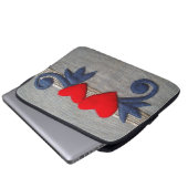 Muzieknoten Laptop Sleeve (Voorkant onderkant)