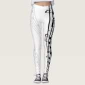 muzieknoten leggings (Voorkant)