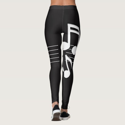 Muzieknoten Leggings (Achterkant)