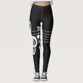Muzieknoten Leggings (Voorkant)