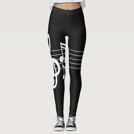 Muzieknoten Leggings (Voorkant)