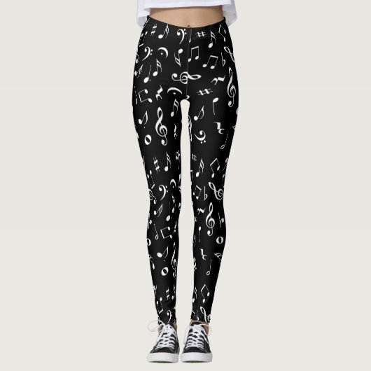 muzieknoten Leggings (Voorkant)