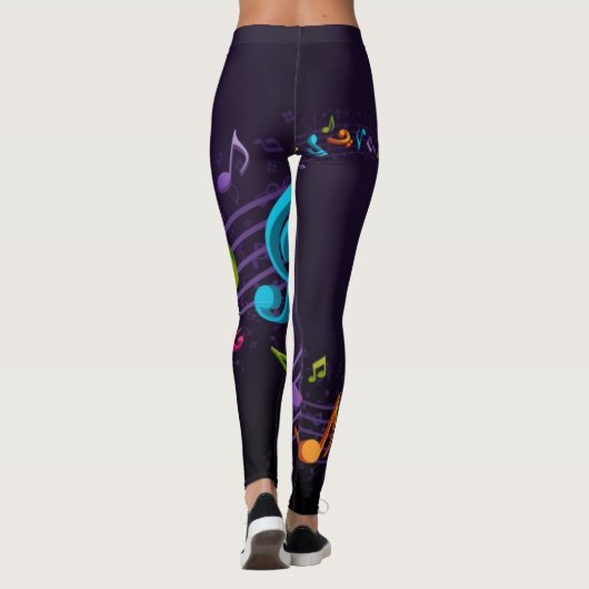 Muzieknoten Leggings (Achterkant)