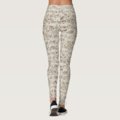 Muzieknoten Leggings (Achterkant)