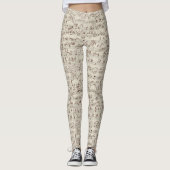Muzieknoten Leggings (Voorkant)