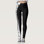muzieknoten leggings (Voorkant)