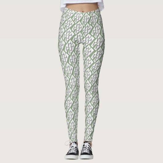 Muzieknoten Leggings (Voorkant)