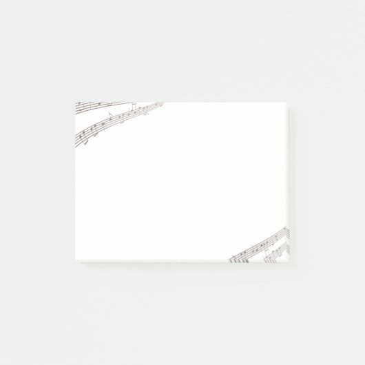 muzieknoten Lijst Musical Post-it® Notes (Voorkant)