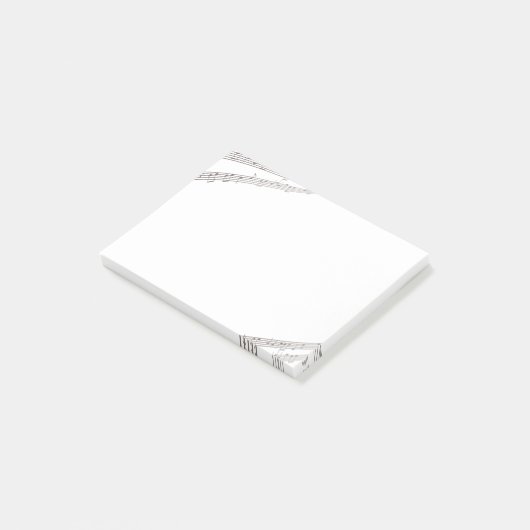 muzieknoten Lijst Musical Post-it® Notes (Schuin)