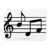 Muzieknoten Magneet (Horizontaal)