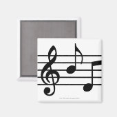 Muzieknoten Magneet (Voorkant / Achterkant)