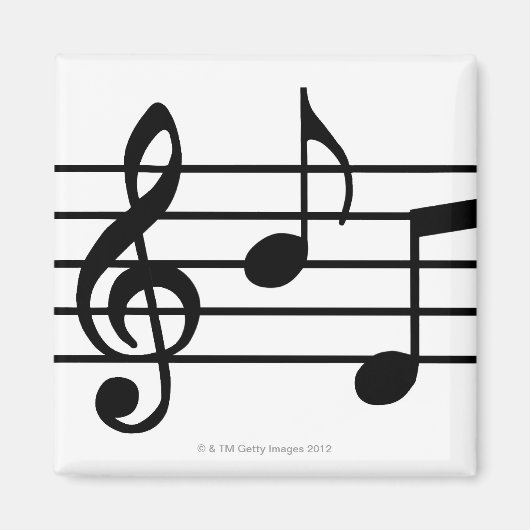 Muzieknoten Magneet (Voorkant)